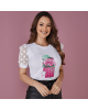Blusa Estampa Flor Tata Martello