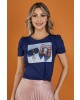 Blusa Estampa Sapato Tata Martello