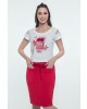 Blusa Estampada Perfume Vermelho Hapuk
