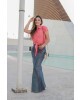 Camisa com Amarração Coral Joyaly