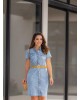 Chemise Jeans com Aplicação Joyaly