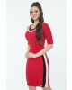 Conjunto Canelado com Zíper Vermelho Hapuk 