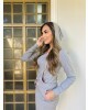 Conjunto com Capuz Rosa Claro Lulu Modas 