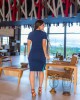 Conjunto Duo Color Azul Boutique K 