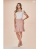 Conjunto Saia Botões Rose D'Azul 