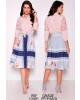 Conjunto Saia Estampada Azul Fasciniu's