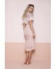 Conjunto Saia Midi Renda Rose Fasciniu's 