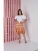 Conjunto Saia Tricot Laranja Tatá Martello