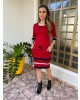 Conjunto Tricolor Vermelho Lulu Modas