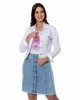 Jaqueta Jeans Color Branca Hapuk