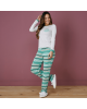 Pijama Listrado Verde Tata Martello