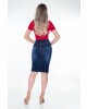 Saia Jeans com Faixa Mulher Morena