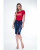 Saia Jeans com Faixa Mulher Morena