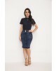 Saia Jeans Tradicional Laura Rosa 
