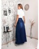 Saia Longa com Botões Najila Jeans