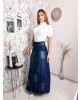 Saia Longa com Botões Najila Jeans