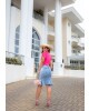 Saia Sino com Botões Raje Jeans