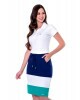 Saia Tricolor Azul Hapuk