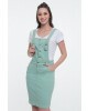 Salopete Girl Denim Verde Hapuk