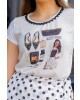 T-Shirt Acessórios Black Victoria's Princess