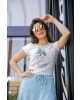 T-shirt Estampa Laço Tiffany Victoria's Princess