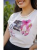 T-shirt Estampa Sapato Pink Victoria's Princess