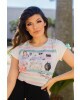 T-Shirt Tie Dye Acessórios Verde Victoria's Princess