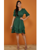 vestido Babados Detalhe Guiper Verde Tatá Martello
