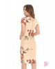 Vestido Bandagem Estampado Sol da Terra