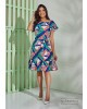 Vestido Ciganinha Étnico Azul Tata Martello 