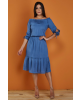 Vestido Ciganinha Azul Tatá Martello