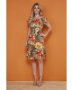 Vestido Ciganinha Floral Verde Tata Martello