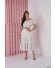 Vestido Ciganinha Listras Rosa Tata Martello