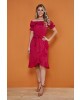 Vestido Ciganinha Poá Pink Tatá Martello 