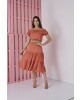 Vestido Ciganinha Terracota Tata Martello
