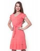 Vestido com Amarração Salmão Hapuk 