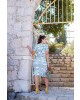Vestido com Babado Azul Boutique K