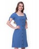Vestido com Botões Azul Hapuk 