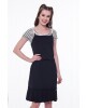 Vestido com Cropped Preto Hapuk 