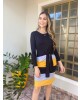 Vestido com Faixa Preto Lulu Modas