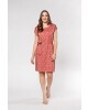 Vestido com Faixa Rosa Queimado