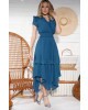 Vestido com Lastex Azul Fasciniu's 