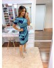Vestido com Lastex Verde Boutique K 