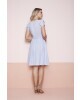 Vestido com Pregas Azul Fasciniu's