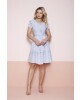 Vestido com Pregas Azul Fasciniu's