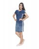 Vestido Denim Tubinho Nítido 