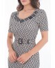Vestido Detalhe Couro Via Tolentino 