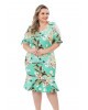 Vestido Duo Estampa Verde Bella Herança 