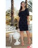 Vestido em Bandagem Preto Luciana Pais 