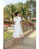 Vestido em Lasie com Renda Luciana Pais 
